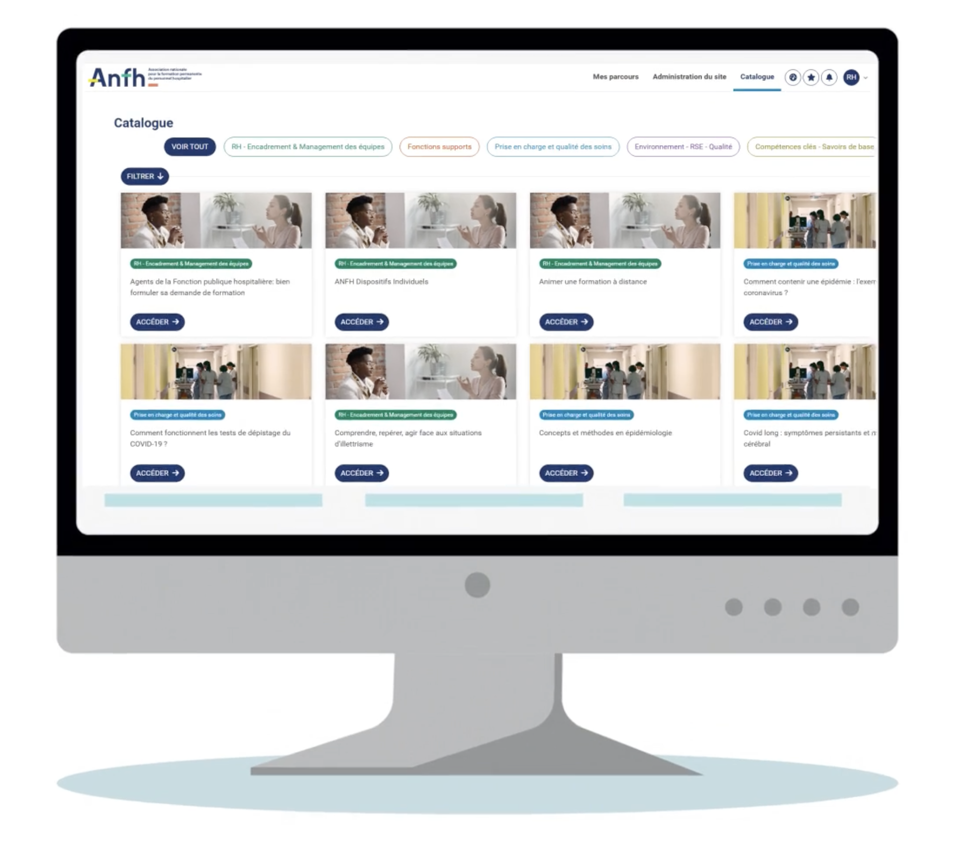 Capture du site e-formations.anfh.fr